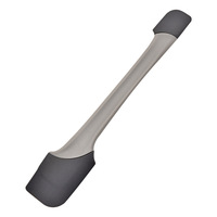 Nouvelle spatule de cuisine double tête en silicone PP de qualité alimentaire, résistante à la chaleur, pour mélanger la crème et les gâteaux, outils de pâtisserie domestiques