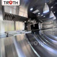 Truth Outdoor Gebrauchter Food Truck Taco-Wagen mit Vollausstattung Mobiler Catering-Anhänger BBQ Fast Food Kaffee Silberner Food Truck