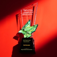 Trophée en cristal Colombe de la Paix, modèle personnalisé, nouveau modèle, récompenses d'équipe, champions des ventes d'entreprise, retraités
