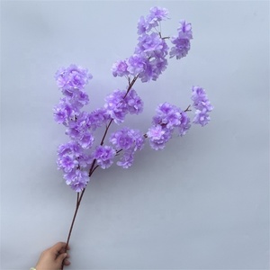 ดอกไม้ประดิษฐ์สำหรับงานแต่งงานดอกไม้ประดิษฐ์สีชมพูสีขาวแขวนดอกไม้ตกแต่งกิ่งดอกซากุระ - Product Image 4