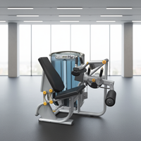 RUNTEK Appareil de musculation professionnel à charges guidées pour soulevé de cuisse assis avec empilements de poids pour exercices des jambes