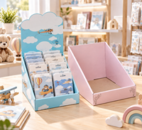 Présentoir de comptoir OEM ODM en carton imprimé sur mesure pour la promotion de marqueurs de page
