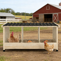 Poulailler pliable en bois léger et portable avec toit en bois pour poules, canards, volailles, cage à œufs pour la cour