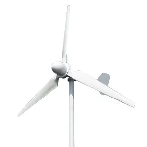 3000W 4000W 5000W Free Energy Big Windmill horizontal Wind Turbine Generator 3KW 5KW 20KW With MPPT Hybrid Controller Inverter