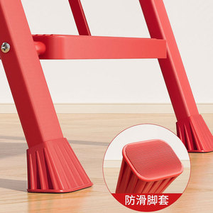 Escalera Plegable de 4 Peldaños, Escalones Reforzados, Resistente, Plegable, para Uso en Interiores - Product Image 3