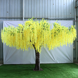 Décoration de plafond pour mariage, décorations de mariage en plein air, fleurs artificielles en fibre de verre renforcée de plastique, vigne violette - Product Image 1