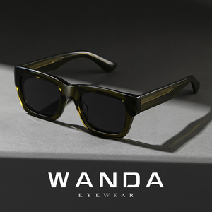 Wanda <b>Square</b> <b>Sunglasses</b> S32245 Full Rim UV400 Retro Unisex Sun Protection - Product Image 3