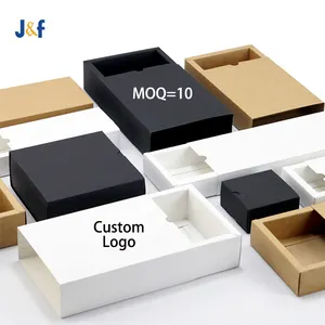 2021 recyclable custom printing cardboard paper drawer packaging sliding kraft Paper Boxes hijab box