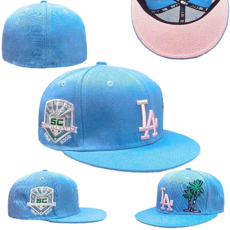 LP Mehrfarben Großhandel individuelle hochwertige 3D-Stickerei Baseball Hip Hop 6 Panel 22-23 Basketball Markenkappe für Herren