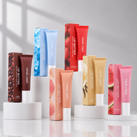 Baume à lèvres hydratant végétalien personnalisé avec logo, saveur fruitée, huile à lèvres brillante, maquillage, marque privée, baume à lèvres au peptide