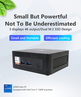 Eglobal Intel Core Seri ke-12/ke-13 Prosesor 7nm I5-12450H I7 13620H PC Mini Kantor Dual HD USB3.2 Wifi6 Komputer Mini Kelas Atas