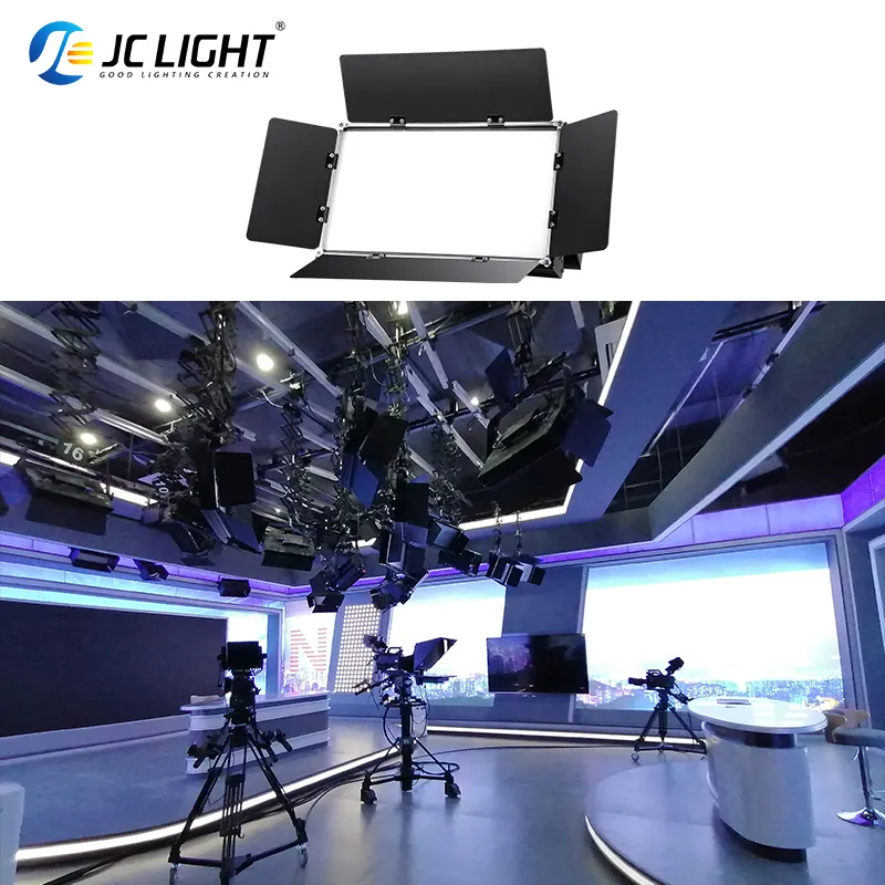 वीडियोग्राफी के लिए टीवी स्टूडियो लाइटिंग उपकरण 320 पीसी सफेद/गर्म सफेद एलईडी तिरंगे नरम पैनल स्टूडियो लाइट