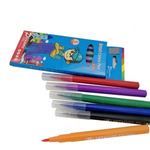 Pincel de Acuarela Suave con Logotipo Personalizado, Juego de 6 Colores, Marcador de Punta de Fieltro para Niños, para Dibujar, Hacer Grafitis y Arte - Product Image 1
