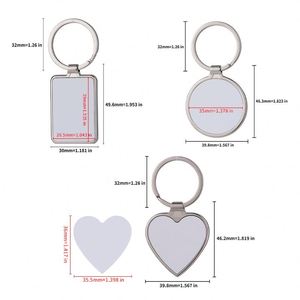 Wholesale Custom Photo Metal Keychain Sublimation Blank <b>Key</b> <b>Ring</b> Ideal Memorial and Promotional Gift for Couples, Family & Brand - Product Image 3