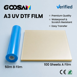 Film transparent auto-adhésif transparent pour imprimante à plat Uv DTF AB A & B Label PET Sticker Film A Sheet A3 Uv DTF Paper - Product Image 2