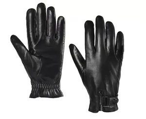 Custom Luxury Wholesale Men Cheap Winter Warm Genuine Driving Leather Palm Gloves China Manufacturer