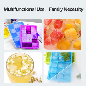 Tùy Chỉnh Tái Sử Dụng Thực Phẩm Grade Vuông Silicone <span class=keywords><strong>Ice</strong></span> Cube Khay Khuôn Nhựa Bền Vững <span class=keywords><strong>Ice</strong></span> Cream Công Cụ - Product Image 3