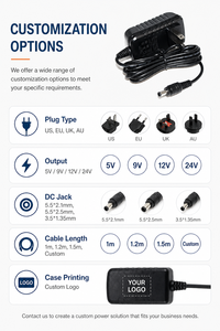 อะแดปเตอร์แปลงไฟ 12V 1A แบบติดผนัง AC/DC สำหรับใช้ในสหรัฐอเมริกา พร้อมปลั๊ก DC ขนาด 5.5x2.1 มม. - Product Image 4