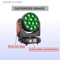 12x40W Big Bee Eye Wash Moving Head Zoom Luces LED para DJ, Club y Escenario, Luz LED Móvil Wash