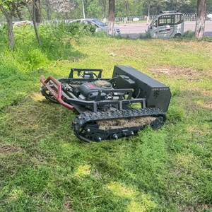 Free Shipping Zero Turn Remote Lawn Mower Industrial RC Petrol <b>Gasoline</b> Grass Cutter Machine YH-800 Remote Control Flail Mower Y - Product Image 4