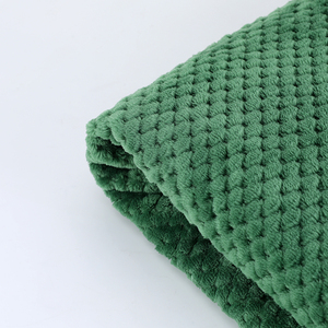Super suave 100 poliéster tejido personalizado patrón Jacquard piña franela polar tela escocesa para manta de invierno - Product Image 3