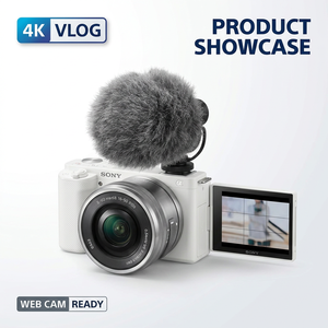 Cámara DSLR <span class=keywords><strong>Sony</strong></span> <span class=keywords><strong>ZV</strong></span>-E10 para Vlog, Lente de 16-50 mm, 24.2MP, Video 4K, AF Híbrido Rápido, Pantalla LCD Variángulo, Grado <span class=keywords><strong>A</strong></span>+, Venta al Por Mayor - Product Image 1