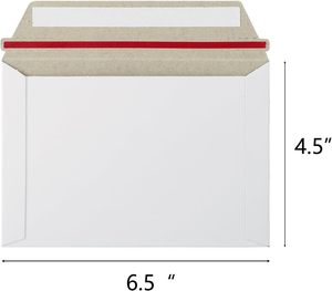 Tùy chỉnh in ấn các tông màu trắng vận chuyển bưu phẩm Phong Bì Túi cứng nhắc tự con dấu ảnh tài liệu bưu phẩm cho đĩa CD DVD đĩa - Product Image 2