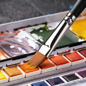 Juego de 5 pinceles de doble capa Paul Cezanne, pinceles profesionales sintéticos tipo filbert para pintura <span class=keywords><strong>con</strong></span> textura creativa - Product Image 4