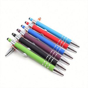 Nouveau stylet en aluminium, stylo-plume 2 en 1, écran tactile, style luxueux, promotion marketing, cadeau, logo personnalisé, stylos à bille - Product Image 1