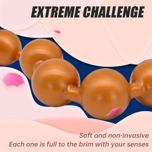 Mannelijke En Vrouwelijke Trekken Masturbatie Super Zachte Dikke Siliconen Kralen G-Spot Anale Seks Anale Plug Sm Volwassen Seksspeeltjes - Product Image 2