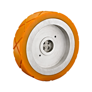Tùy chỉnh thiết kế AGV lái xe bánh xe xe nâng động cơ <span class=keywords><strong>Robot</strong></span> PU Tread nhôm/thép/gang lõi tự động AGV cao su bánh xe lái xe - Product Image 6