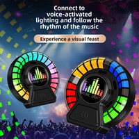 Diffuseur d'arômes solides pour grille d'aération de voiture, lampe d'ambiance musicale rythmique, commande vocale, chargement USB