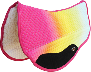 Almohadilla de Silla de Montar Occidental Resistente para Caballos con Construcción de Fieltro de Lana y Paneles de Protección Reforzados con Cuero - Product Image 1