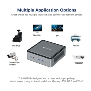 Mini PC Minisforum HM50 <span class=keywords><strong>AMD</strong></span> Ryzen <span class=keywords><strong>5</strong></span> <span class=keywords><strong>4500U</strong></span> 16G+256G/512G 64 bits Wins10 Ordinateur de bureau industriel pour le travail de bureau Jeux Ubuntu OS - Product Image 3
