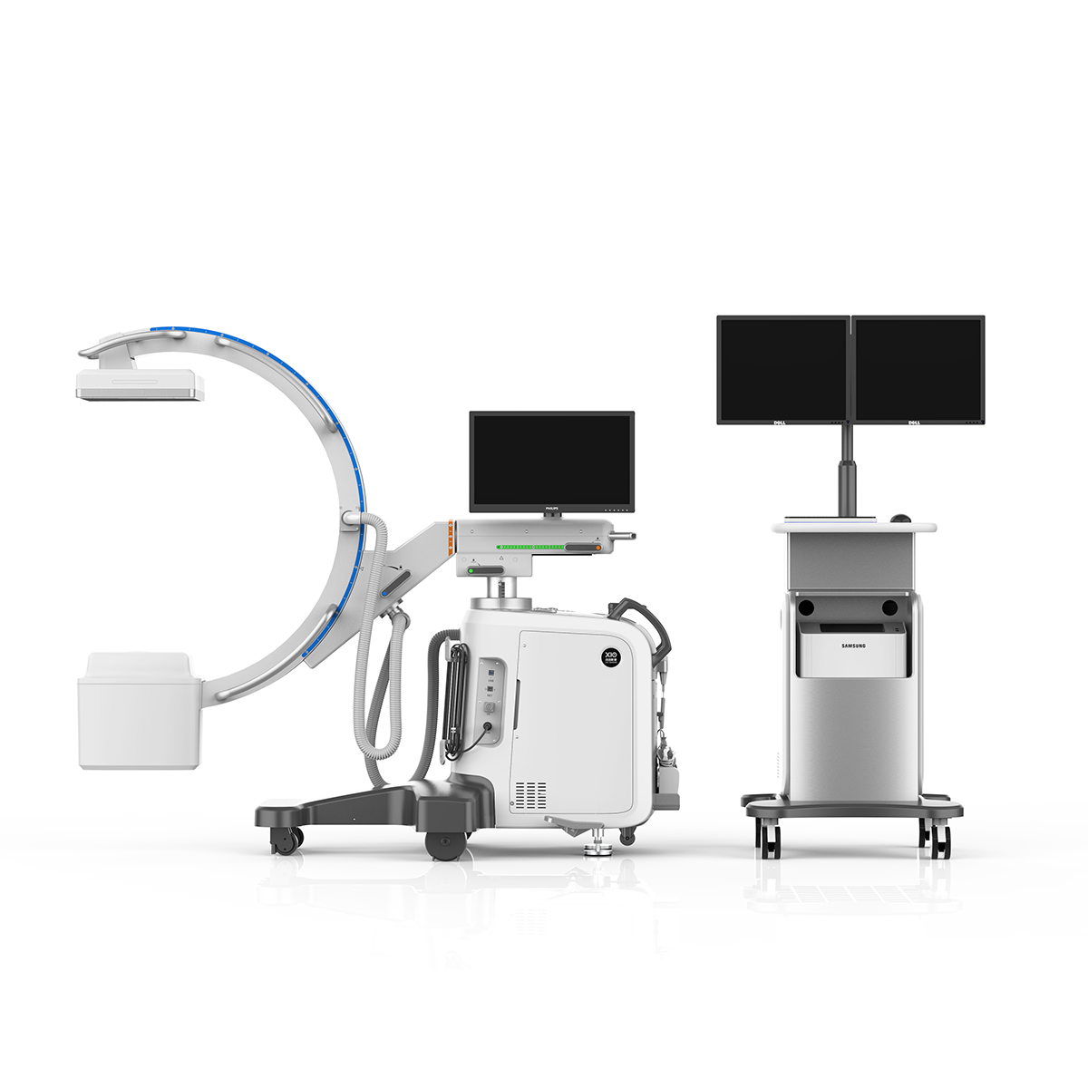 5 kW c arm x-ray machine Touch LCD High frequency mobile x-ray machine digital x-ray machine