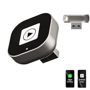 กล่อง Carplay ไร้สายคุณภาพสูง ดองเกิล USB รองรับ Apple Carplay และ <span class=keywords><strong>Android</strong></span> <span class=keywords><strong>Auto</strong></span> พร้อมอะแดปเตอร์ USB C ดีไซน์แบบโมโนลิธิก - Product Image 6