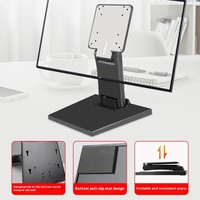 Support de bureau pliant multifonctionnel de 14 à 27 pouces Base d'affichage pour moniteur d'ordinateur avec angle d'inclinaison de 90 degrés Nouveau produit en stock
