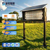Système de lampe anti-moustiques à capteur automatique, étanche, à énergie solaire, pour jardin extérieur, avec lumière UV, anti-insectes