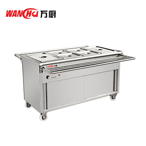 Table de buffet en acier inoxydable pour <span class=keywords><strong>restaurant</strong></span> et hôtel à <span class=keywords><strong>Dubaï</strong></span>, table chauffante pour la présentation d'aliments chauds, bain-marie, plateau de table, fabrication - Product Image 5