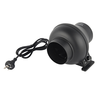 Extracteur d'air centrifuge silencieux à deux vitesses de 8 pouces pour tente de culture hydroponique, ventilateur de conduit à flux mixte personnalisable