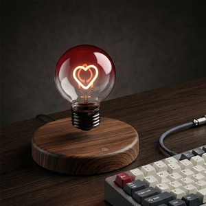 Lampada Fluttuante con Lampadina a Cuore Magnetica, Luce da Scrivania con Ricarica Wireless e Controllo Touch per Casa e Ufficio, Regalo, Fornitura all'Ingrosso - Product Image 2