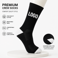 Chaussettes de sport respirantes en maille matelassée avec logo jacquard personnalisé, confortables et durables, couleur personnalisée OEM pour hommes, tenue de rue