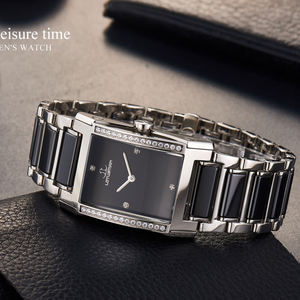 LOTUSMAN-reloj de cuarzo para hombre, accesorio de pulsera de acero inoxidable, resistente al agua, Rectangular, de negocios, resistente al agua - Product Image 4