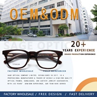 JMM77RX Lunettes optiques unisexes de haute qualité avec logo personnalisé, monture en acétate vintage classique de conception italienne, vente en gros à Shenzhen
