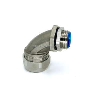 45/90度電気ケーブル金属フレキシブルコンジットフィッティングステンレス鋼エルボーリキッドタイトコネクタ - Product Image 2