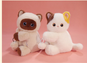 Boîte à mouchoirs pour voiture en peluche <span class=keywords><strong>chat</strong></span> mignon, design suspendu, cordon détachable, support <span class=keywords><strong>de</strong></span> serviettes en forme <span class=keywords><strong>de</strong></span> chaton <span class=keywords><strong>de</strong></span> dessin animé, doux et moelleux, décoration intérieure <span class=keywords><strong>de</strong></span> voiture - Product Image 5