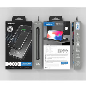 Luxury Custom Printed Window <b>Paper</b> <b>Box</b> With Hanging Hole For Portable Charger & Car Charger Retail Packing - Product Image 2
