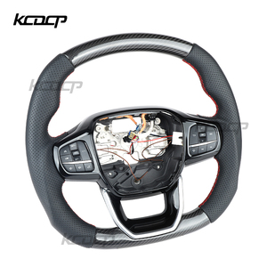 Convient pour <span class=keywords><strong>Ford</strong></span> Transit Kuga St <span class=keywords><strong>Tourneo</strong></span> C-MAX V348 mk8 2018 2019 <span class=keywords><strong>2023</strong></span> 2021 2022 Volant de voiture en fibre de carbone - Product Image 3