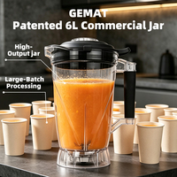 Blender professionnel de 6 L, blender commercial haute performance, licuadoras industriales, extracteur de jus, blender alimentaire, blender haute vitesse, machine à blender professionnelle