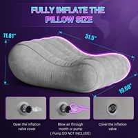 Coussin Gonflable d'Aide Sexuelle, Cale de Position, Meuble Érotique, Canapé pour Jeux Adultes, Jouets BDSM pour Couples et Femmes
